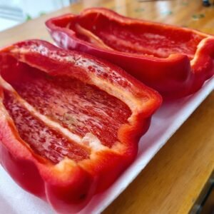 Morrón Rojo EN MITADES