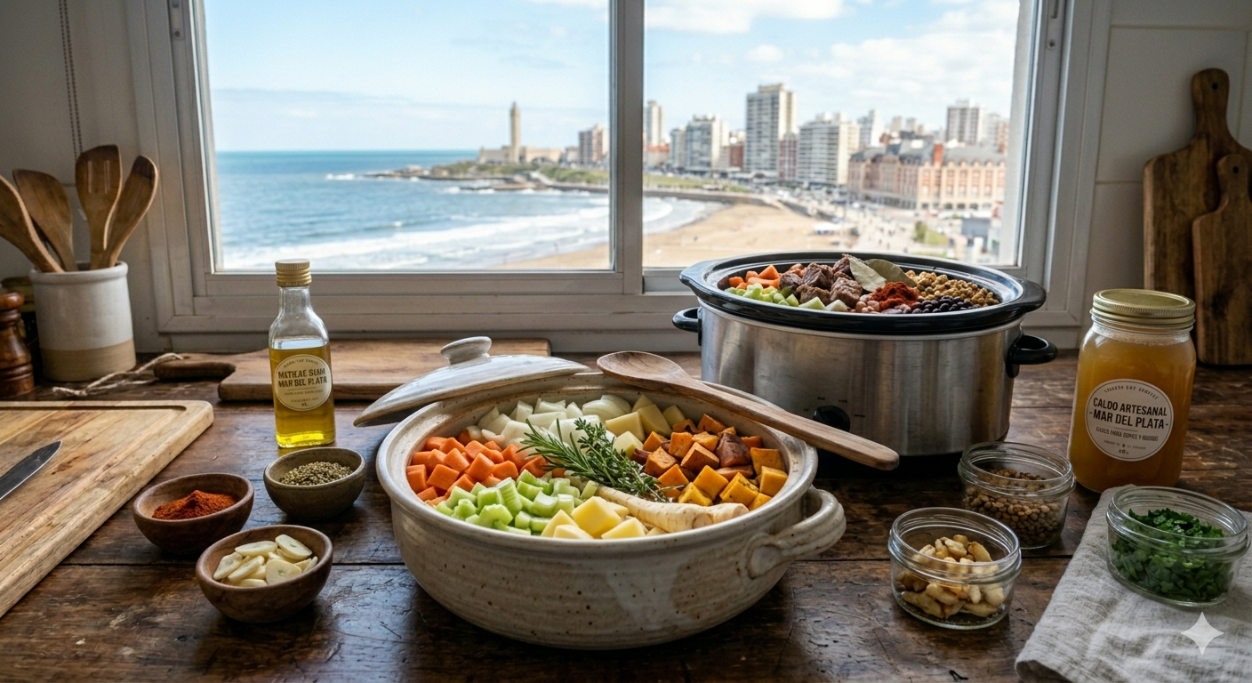 Bases para sopas y guisos listas para cocinar en Mar del Plata