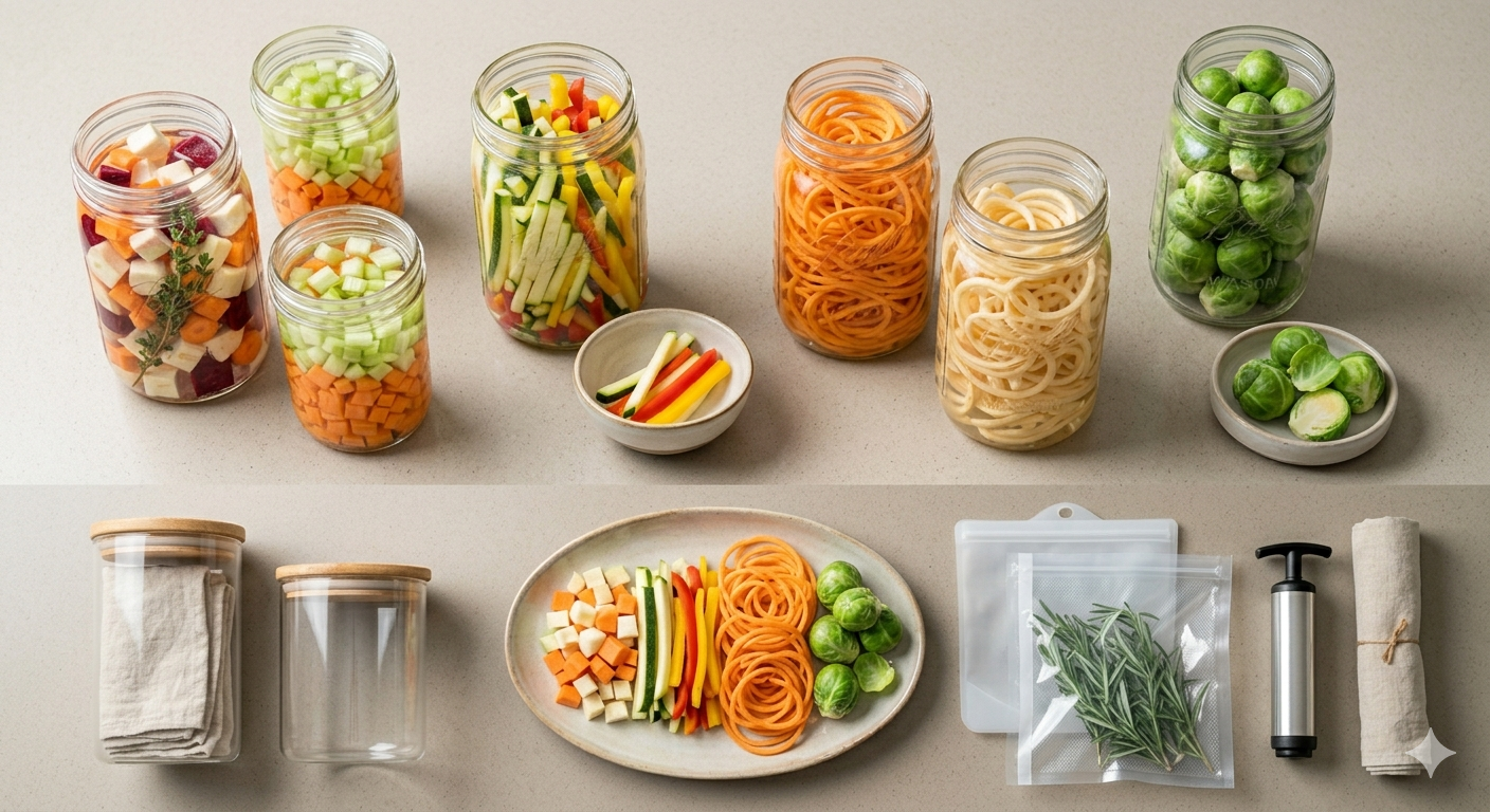 Cómo conservar vegetales cortados en la heladera